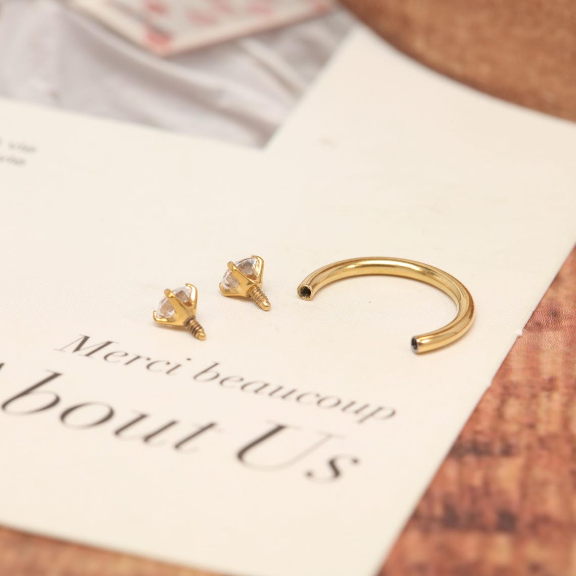 Dainty Cartilage Nose Ring, Minimalist Piercing Gift