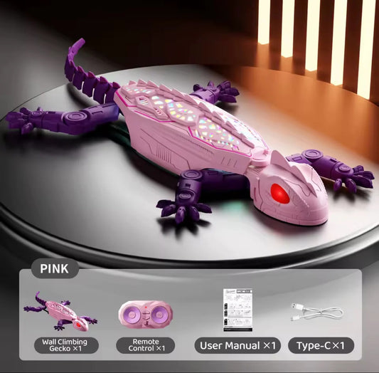 🦎 Remote Control Gecko Toy – Wall Climbing Lizard Gadget For Kids & Pets Fun Play