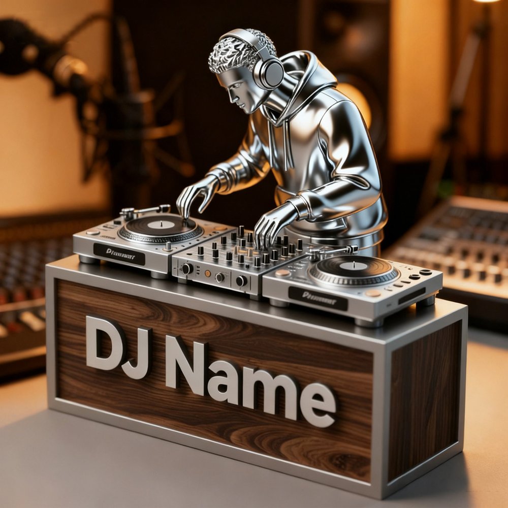 🎧 Personalized DJ Desk Decor – Custom Music Lover Gift, Unique Studio & Home Decoration