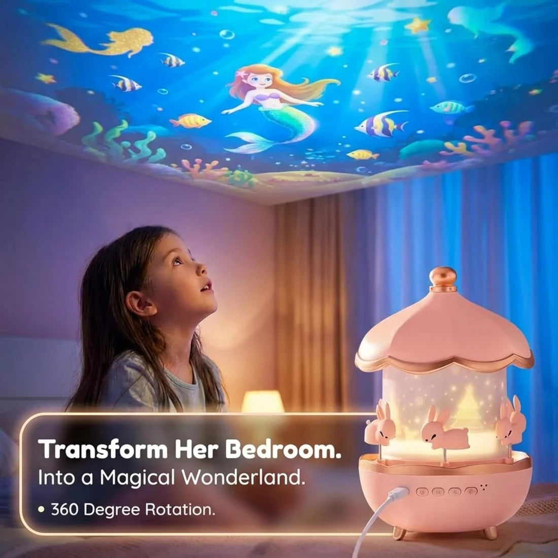 🦄 Dreamy Starry Sky Projector Night Light