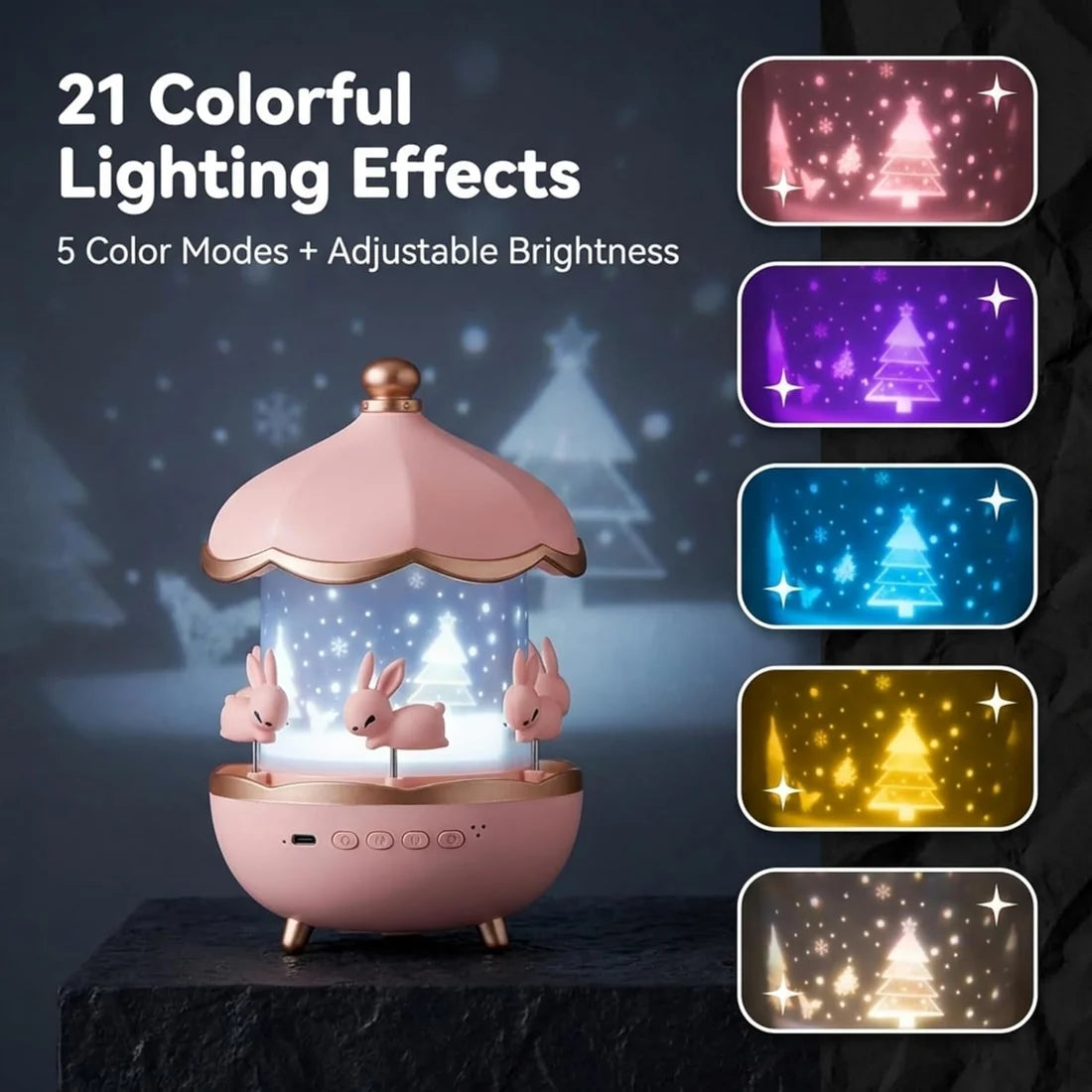 🦄 Dreamy Starry Sky Projector Night Light