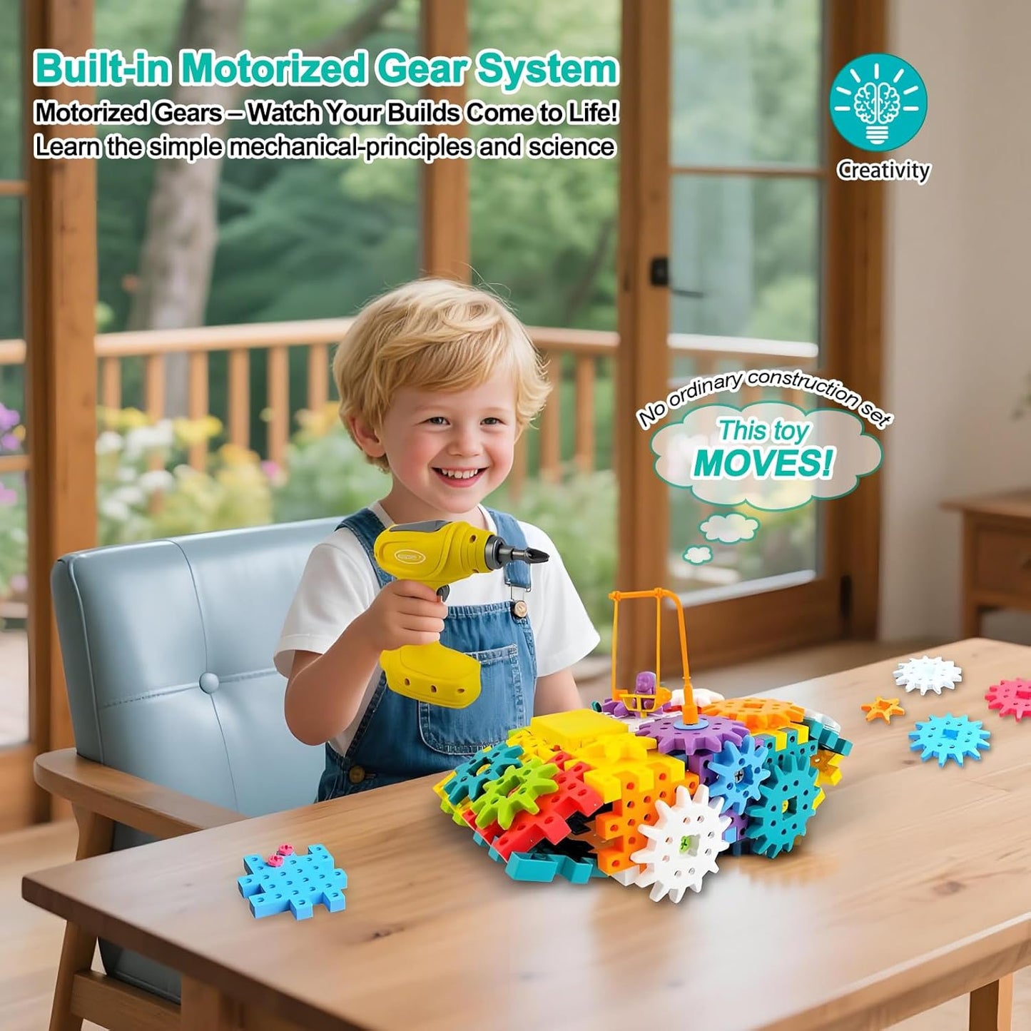 🚀 Build & Create STEM Gear Toy Set