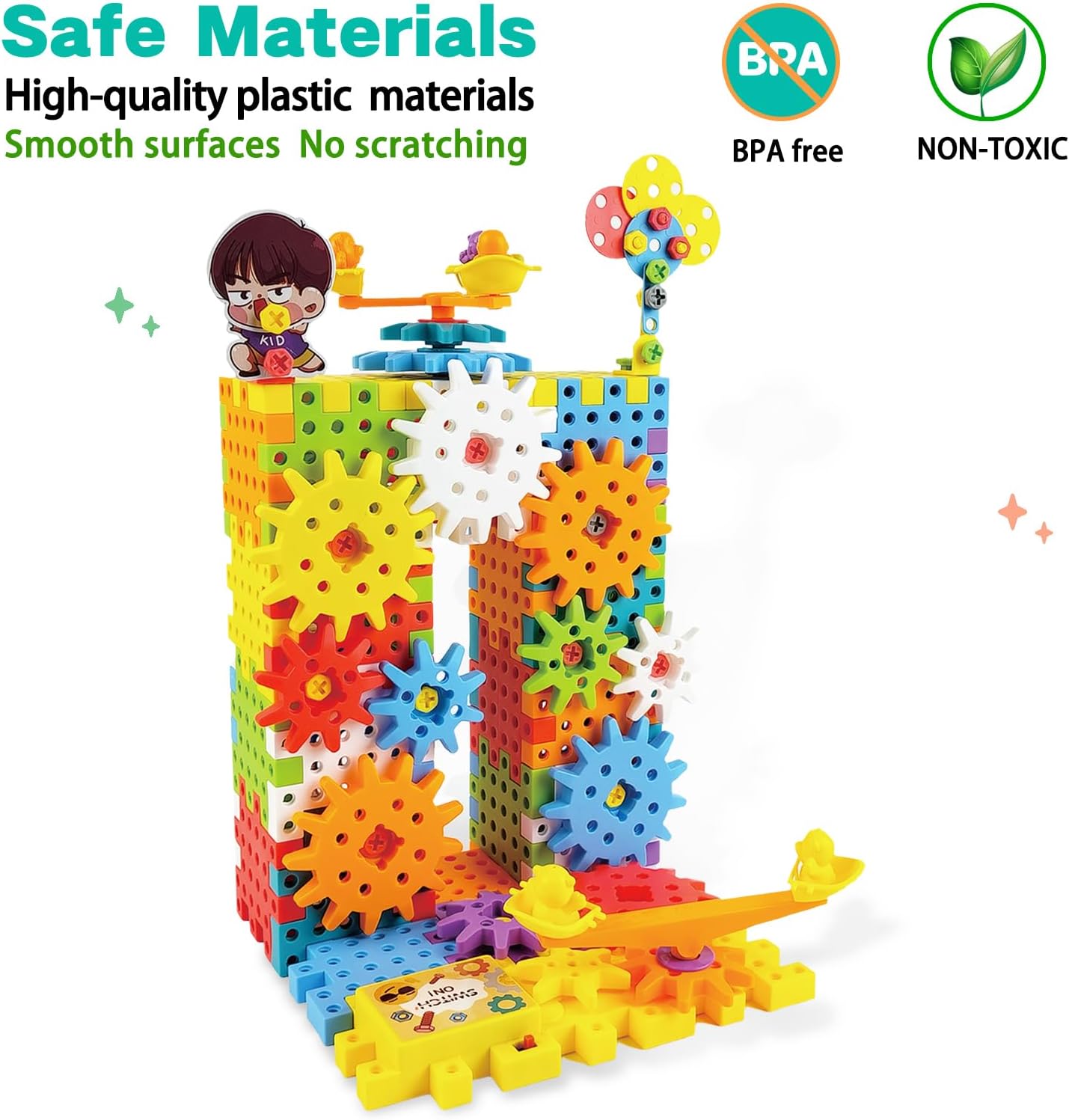 🚀 Build & Create STEM Gear Toy Set
