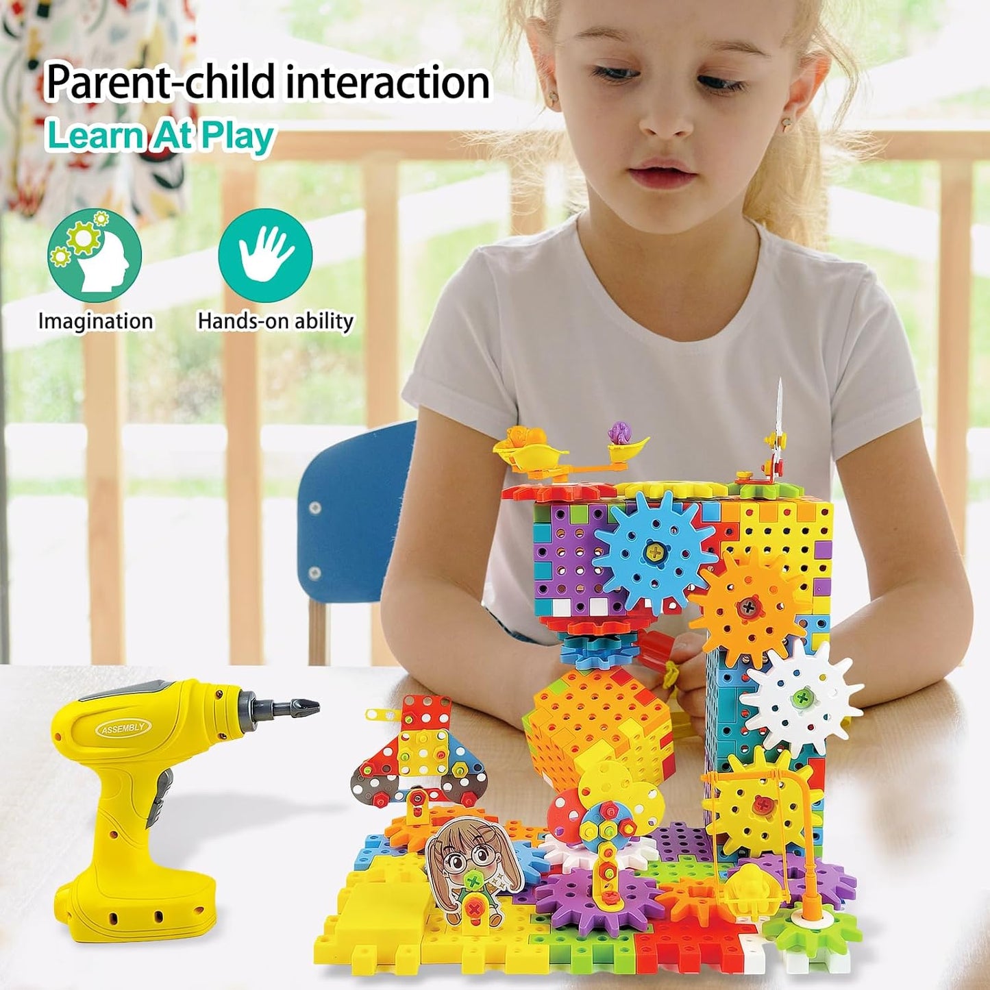 🚀 Build & Create STEM Gear Toy Set