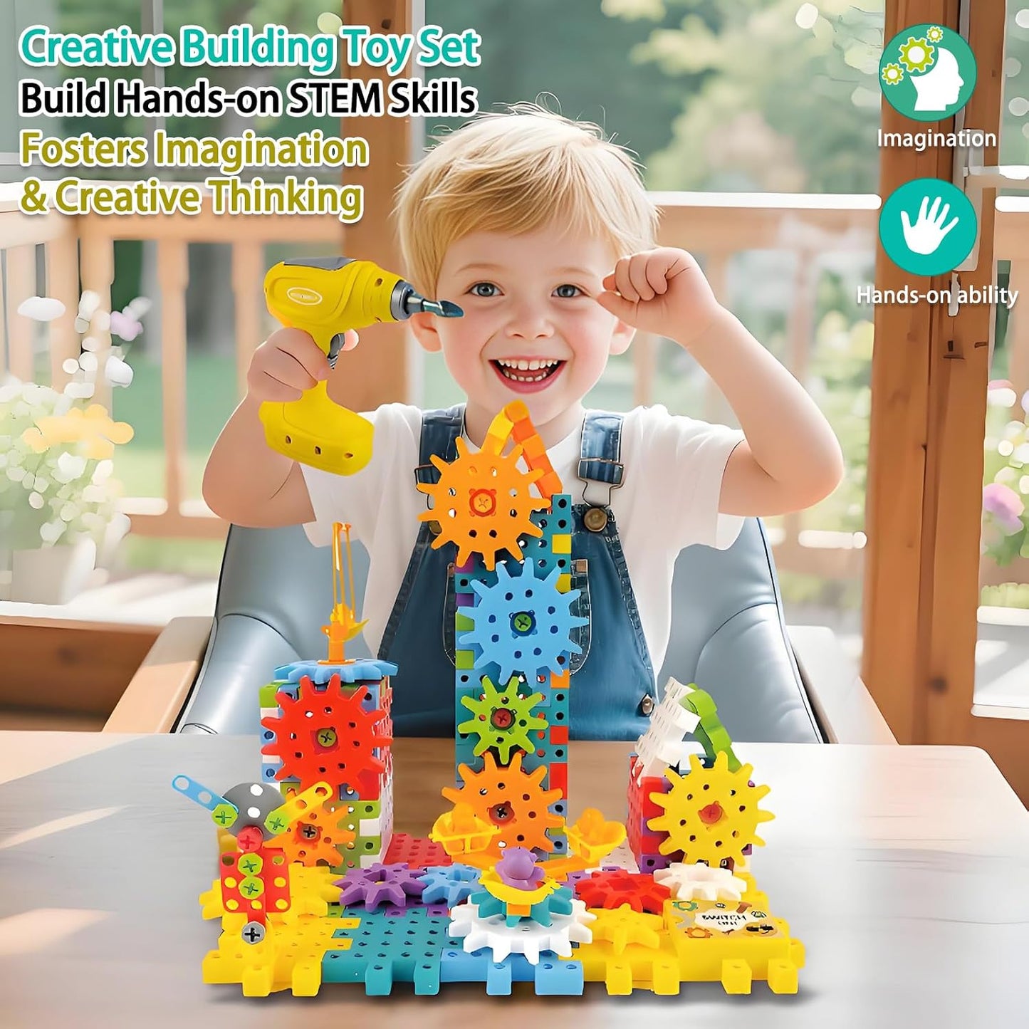 🚀 Build & Create STEM Gear Toy Set
