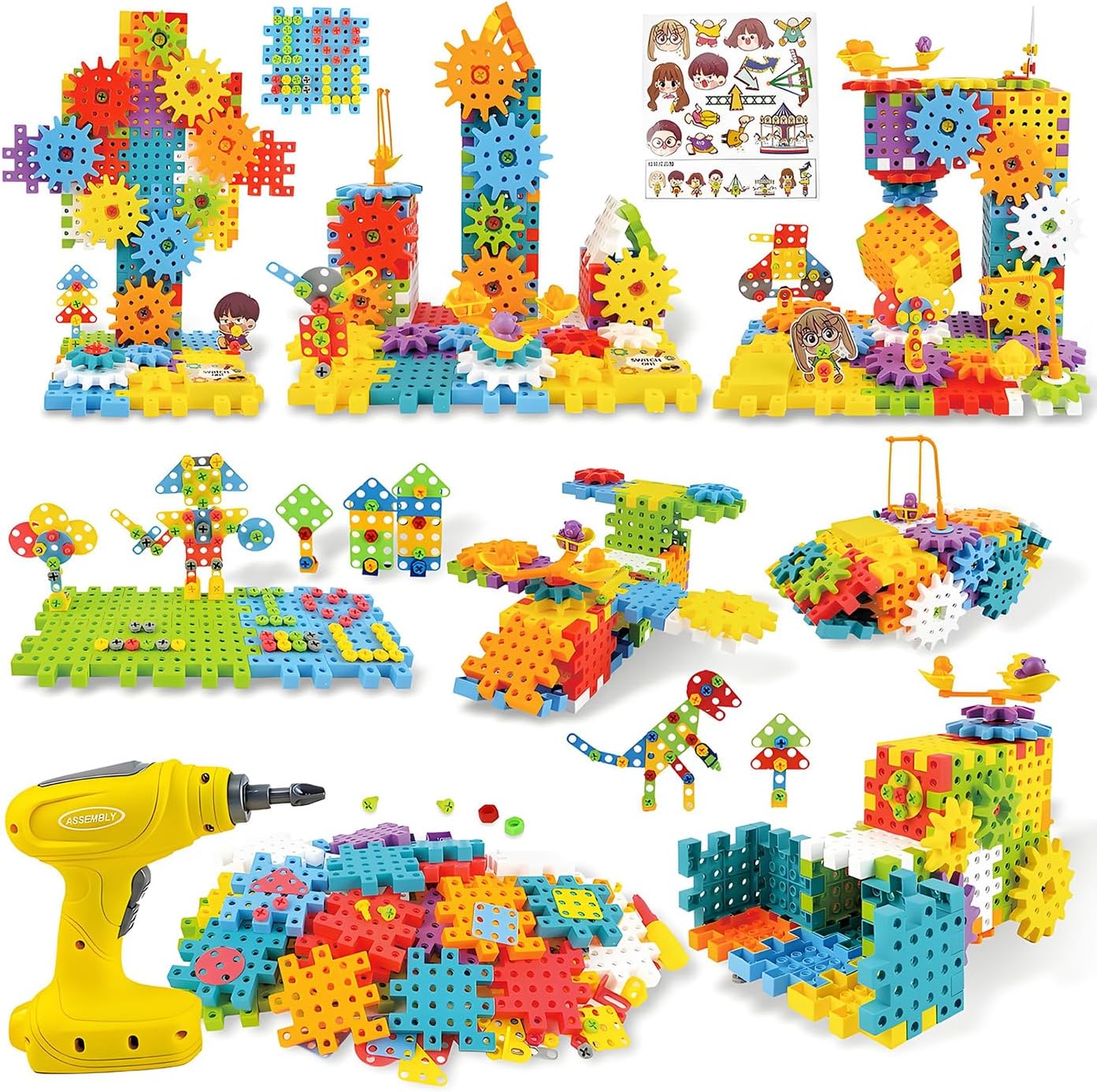 🚀 Build & Create STEM Gear Toy Set