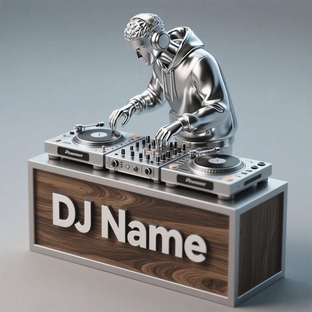 🎧 Personalized DJ Desk Decor – Custom Music Lover Gift, Unique Studio & Home Decoration