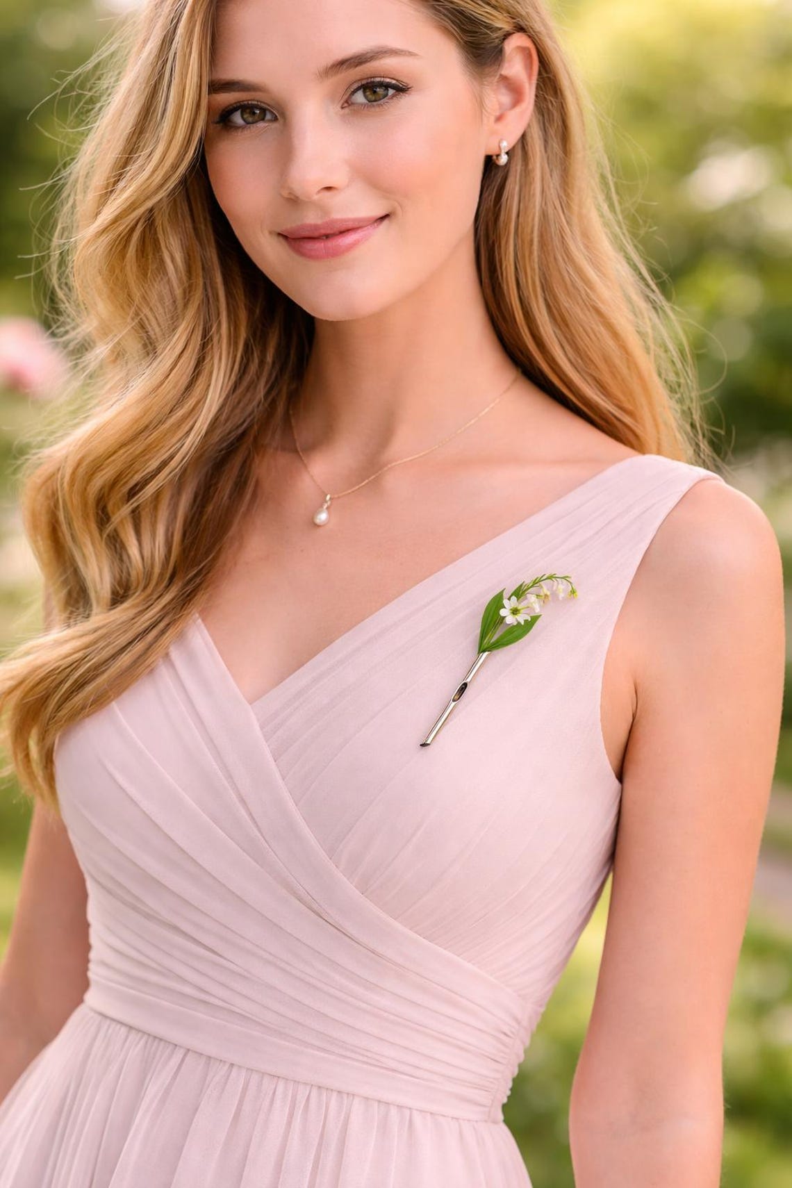 A Nature-Inspired Brooch - Every Petal Creates a New Look, Minimalist Flower Holder Brooch for Weddings & Daily Wear