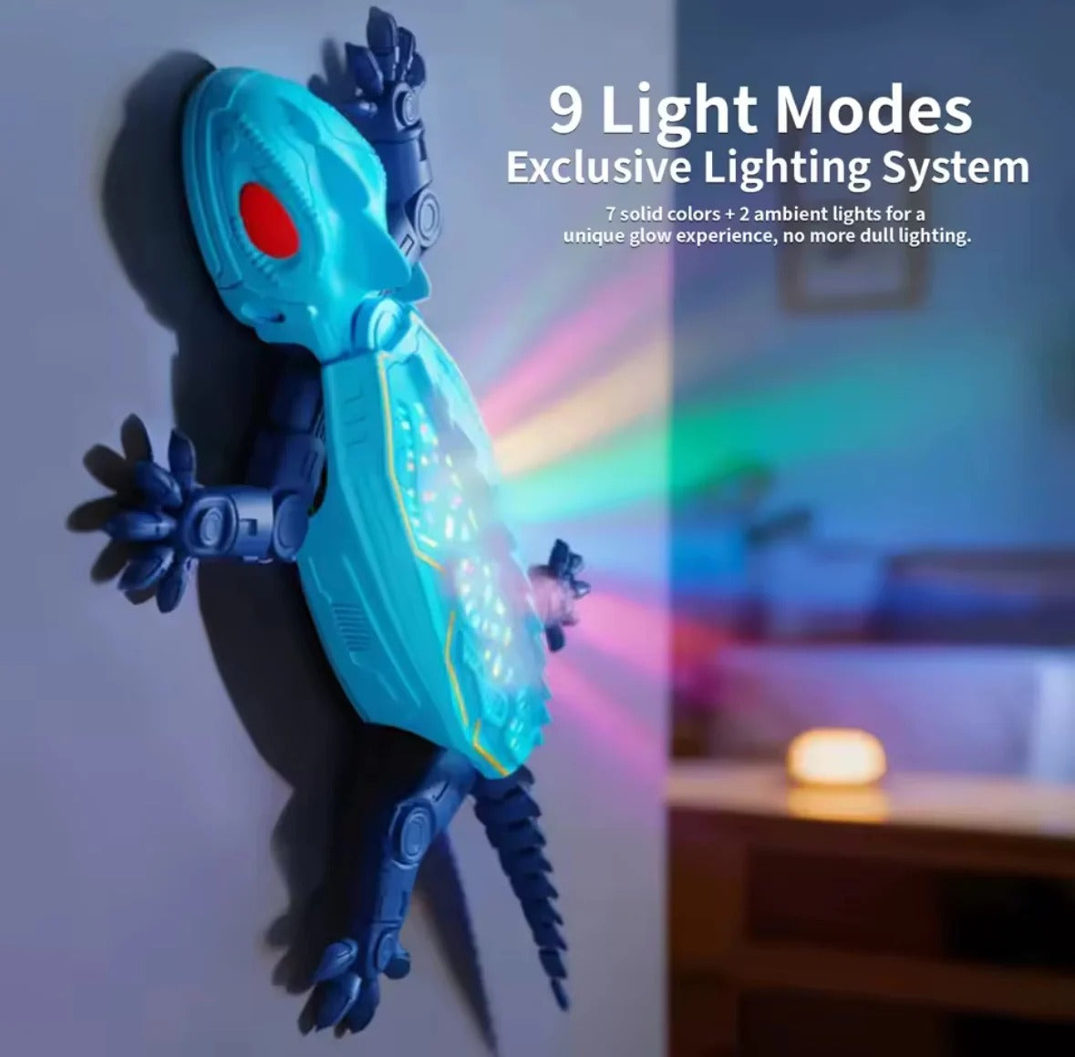 🦎 Remote Control Gecko Toy – Wall Climbing Lizard Gadget For Kids & Pets Fun Play