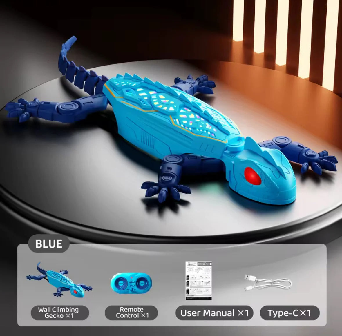 🦎 Remote Control Gecko Toy – Wall Climbing Lizard Gadget For Kids & Pets Fun Play